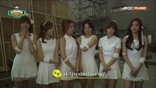 [INTERVIEW] A PINK - BACKSTAGE (140416 MBC Music "Show Champion")