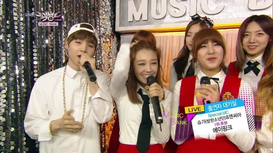 [INTERVIEW] A PINK - WAITING ROOM (140411 KBS2 "Music Bank")