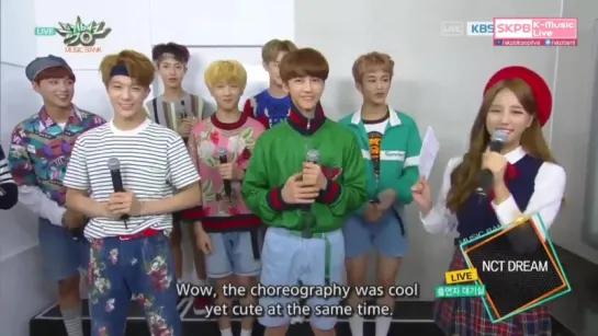 160902 NCT DREAM (엔씨티 드림) - Interview @ 뮤직뱅크 Music Bank