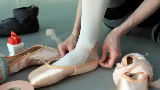 How ballet dancers prepare pointe shoes for performance