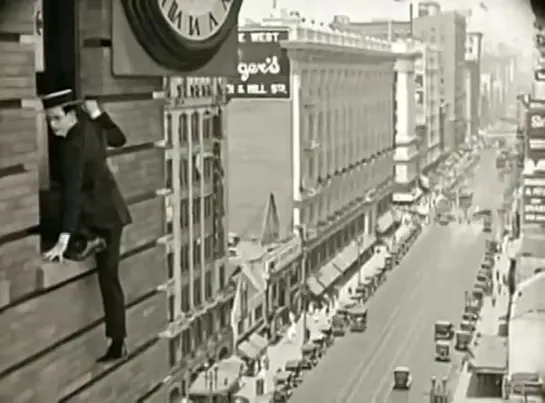 Harold Lloyd's scene from Safety Last