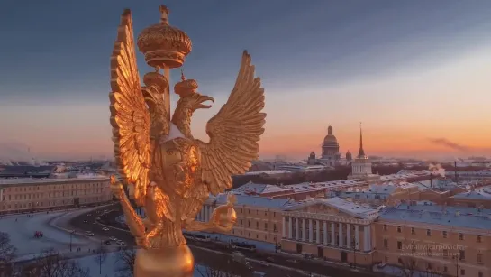 Зима в Санкт-Петербурге, аэросъемка@