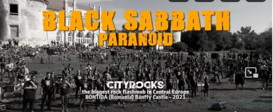 Black Sabbath = Paranoid - 150 musicians rock flashmob -CityRocks live cover..