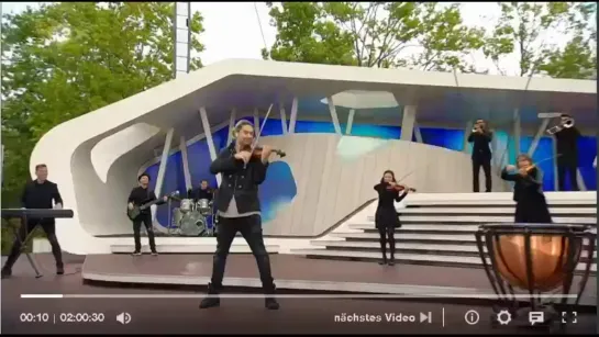 David Garrett in the TV-show ZDF Fernsehgarten, 4.10.2020