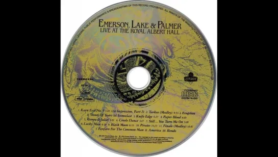 ELP(Emerson, Lake  Palmer) : Live at The Royal Albert Hall 96@