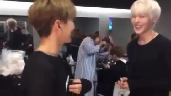 [RAW|VK][21.05.2016] Monsta X waiting room Music Core @ MBCentertain periscope