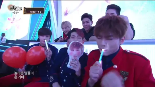 [RAW|VK][31.12.2015] Monsta X MBC Gayo Daejejeon (cut)