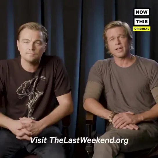 Brad Pitt and Leo DiCaprio are urging all Americans to go beyond just voting on November 6.