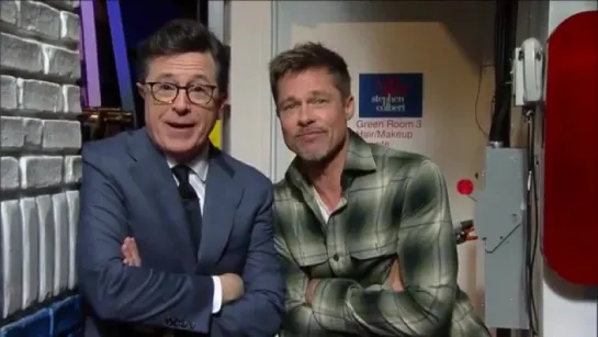 #New #BradPitt The Late Night Show with Stephen Colbert