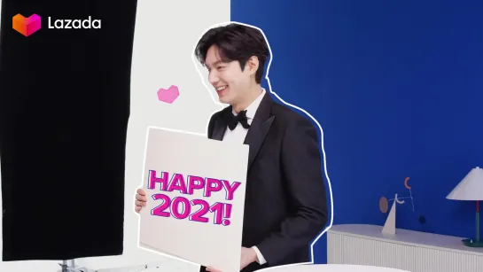 Lee Min Ho X Lazada New Year Wish - Behind the Scenes. 12.01.2021 Cr:  Lazada Singapore YB