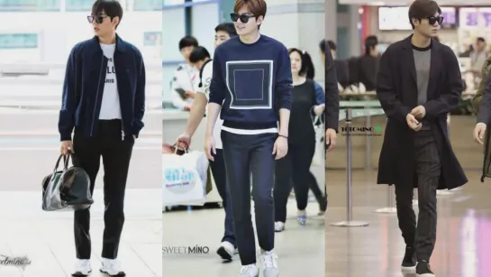 Lee Min-ho Airport Fashion / Cr:  Spring Day YB