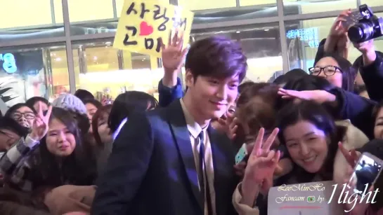 Lee Min Ho 20150106 강남 1970 - 레드카펫쇼케이스 in Seoul