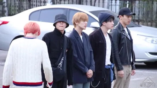 [VK][30.03.18][Fancam] MONSTA X arrive at Music Bank