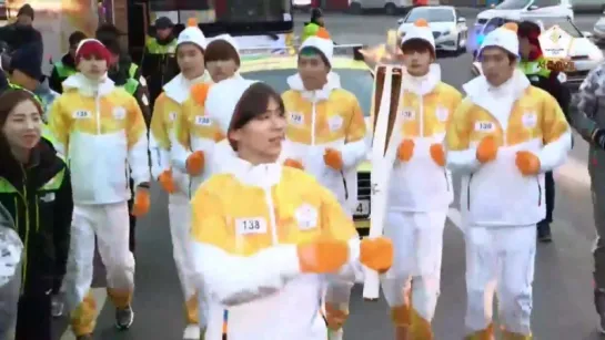 [VK][13.01.18] MONSTA X for Pyeongchang 2018 Olympic Torch Relay Live Day 74