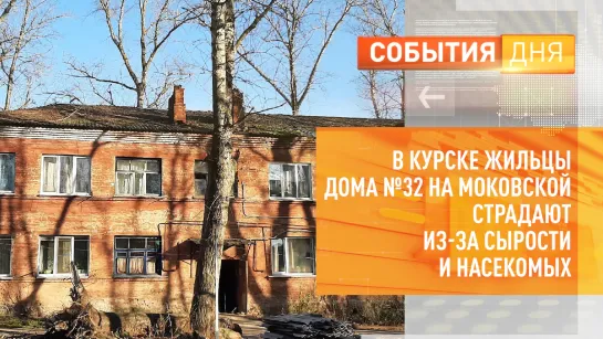 В Курске жильцы дома №32 на Моковской страдают из-за сырости и насекомых