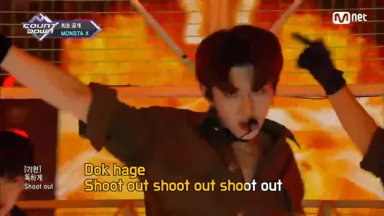 [VK][181026] MONSTA X - Shoot Out (karaoke ver.) @ M!Countdown