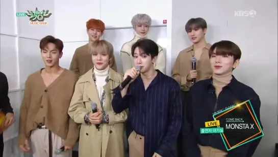 [VK][181026] MONSTA X comeback interview @ Music Bank