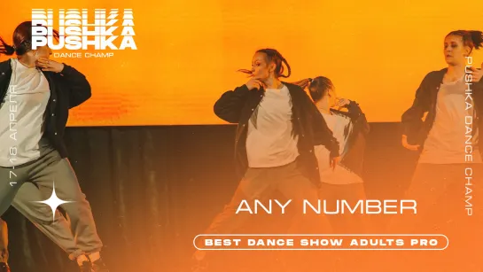 ANY NUMBER | BEST DANCE SHOW ADULTS PRO | PUSHKA DANCE CHAMP 2021