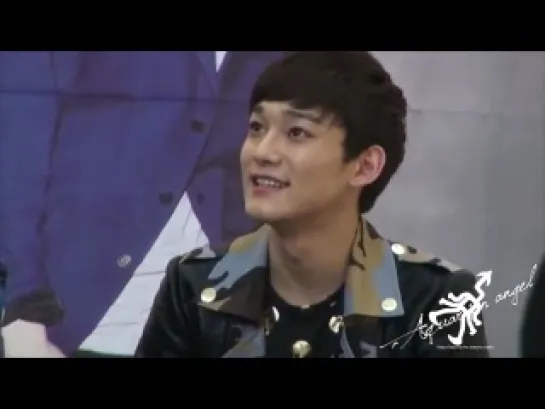 [FANCAM] 120510 Chen's adorable smile and laugh (;w;)