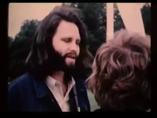 Jim Morrison on the set of Jacques Demy's film