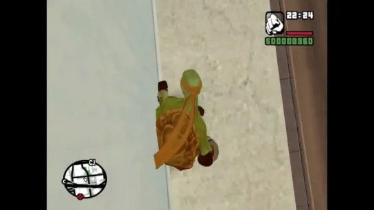 Michelangelo (TMNT) Mod - GTA San Andreas (Gameplay)