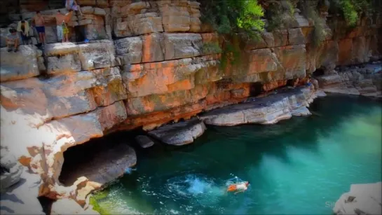 Прыжки С Обрыва - Пэрадайз-Вэлли / Cliff Jumping - Paradise Valley, MOROCCO Райская долина