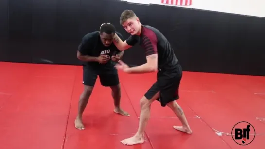 The Wrestling Ankle Pick Mixed with a BJJ Guard Pass