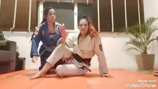 Claudia Do Val - spider guard sweep + guard pass