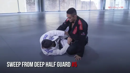 BJJ ¦ 5 Sweeps From Deep Half Guard ¦ Evolve University