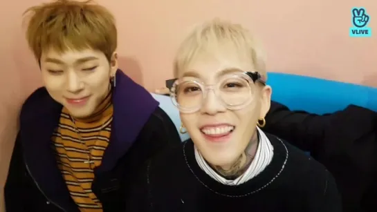 180108 Трансляция Block B за 30 минут до релиза Re:Montage (@ V app)