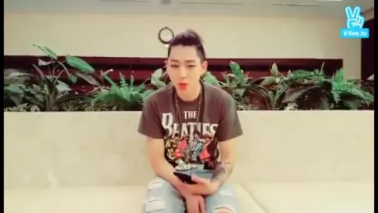 151018 V app broadcast with ZICO