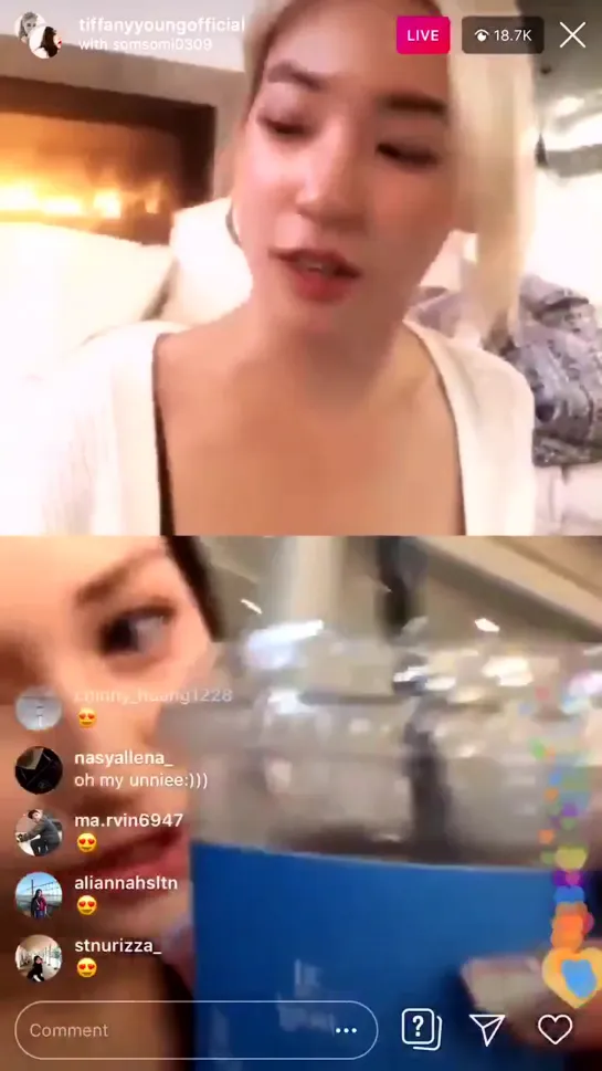 190602 Somi joined SNSD Tiffany's instalive