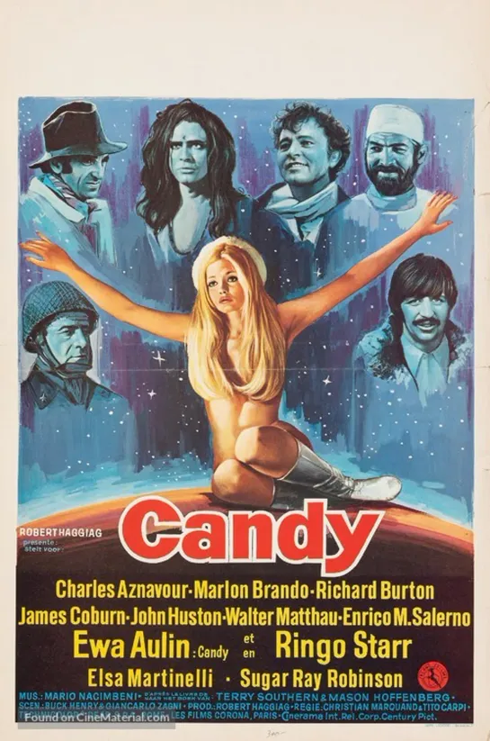 Candy (1968) -1080p- Ewa Aulin, Richard Burton, Marlon Brando, Charles Aznavour, Charles Coburn