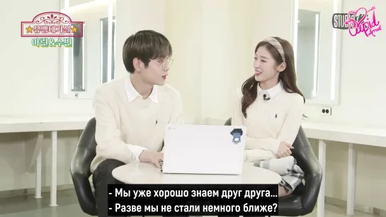 · Рус.саб · 201211 · Арин из OH MY GIRL и Субин из TXT на StudioK "Behind the Scenes of First Meeting" ·