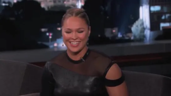 Ronda Rousey on Jimmy Kimmel Live! [Translation into Russian]