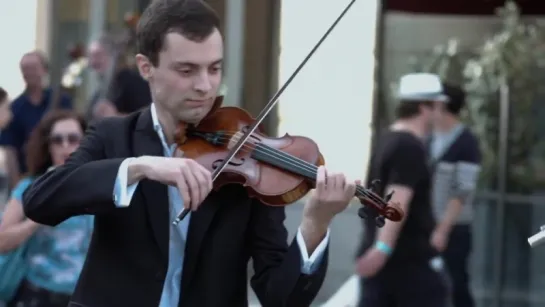 Azerbaijan Student Network   Mozart flash mob in Prague