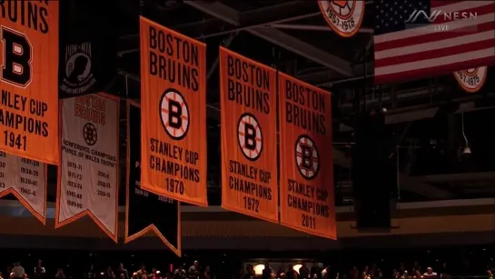 Bruins Opening Night Centennial Ceremony