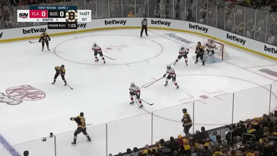 Tyler Bertuzzi Feeds David Pastrnak With No-Look Pass To Open Scoring