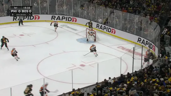 Bruins David Pastrnak Taps In Beautiful Pass From Pavel Zacha Off Flyers Turnov