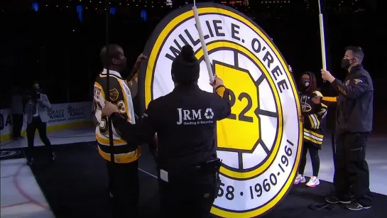 Bruins Retire Willie O'Ree's Number Ceremony