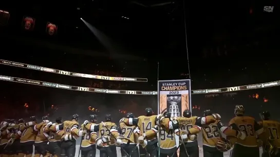 Golden Knights raise the banner winners of the Stanley Cup 2023