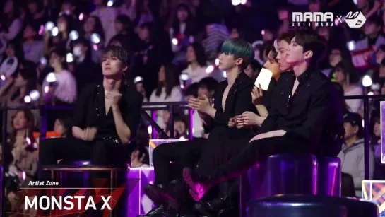 [VK][181214] MONSTA X - Reaction to TWICE's Performance @ MAMA 2018 in JAPAN