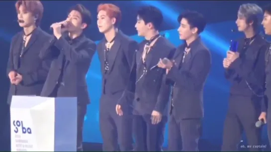 [VK][180830] MONSTA X fancam - win Bonsang @ Soribada Best K-Music Awards 2018