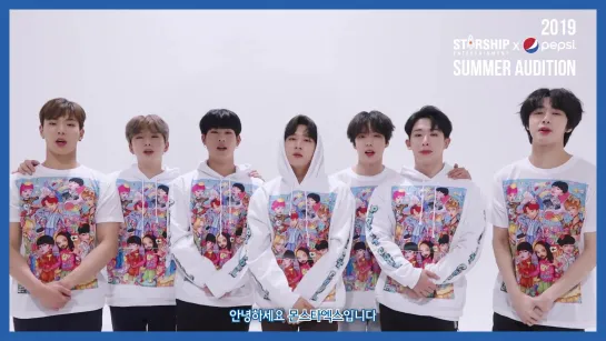 [VK][190619] MONSTA X message @ Starship & Pepsi audition 2019