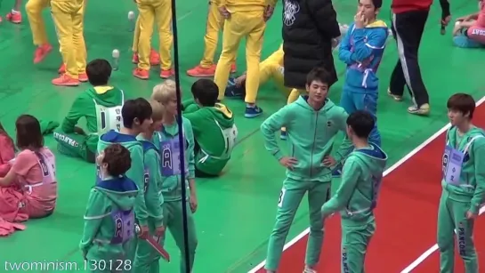 [FANCAM] 130128 EXO & Minho @ Idol Star Athletics Championships