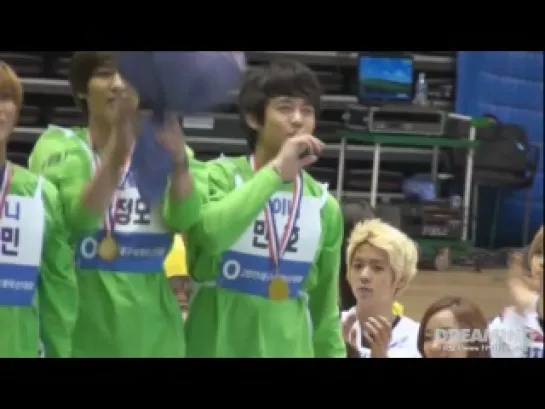 110123 handsome minho 'chu' fancam @ ISAC