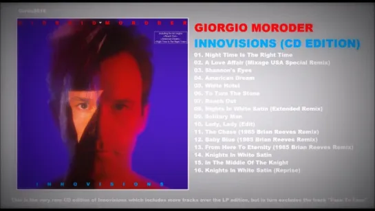 Giorgio Moroder - Innovisions - 1985 (Full Album) CD Edition