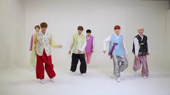 SNUPER - It's Raining @ Dance Practice (Hanbok Ver.)