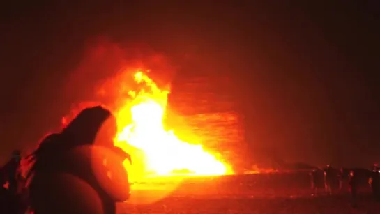 New Years Eve Bonfire The Hague, Netherlands