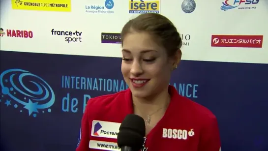 Alena Kostornaia interview after her FS win